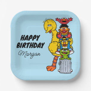 Sesamstraße   Glücklich zum Geburtstag Pals Pappteller