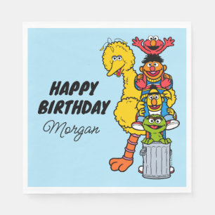Sesamstraße   Glücklich zum Geburtstag Pals Serviette