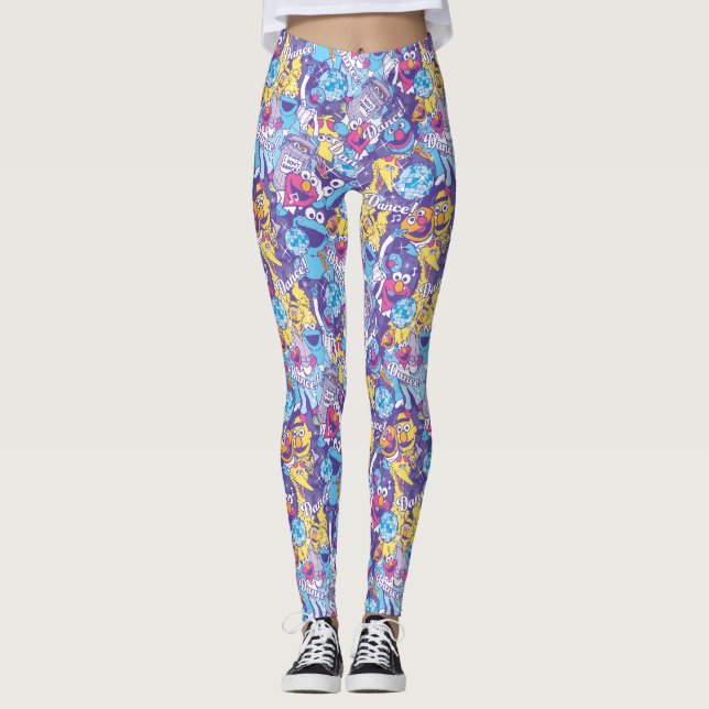 Sesamstraße | Groovy Dance Pattern Leggings (Vorderseite)