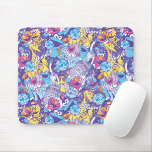 Sesamstraße Groovy Dance Pattern Mousepad