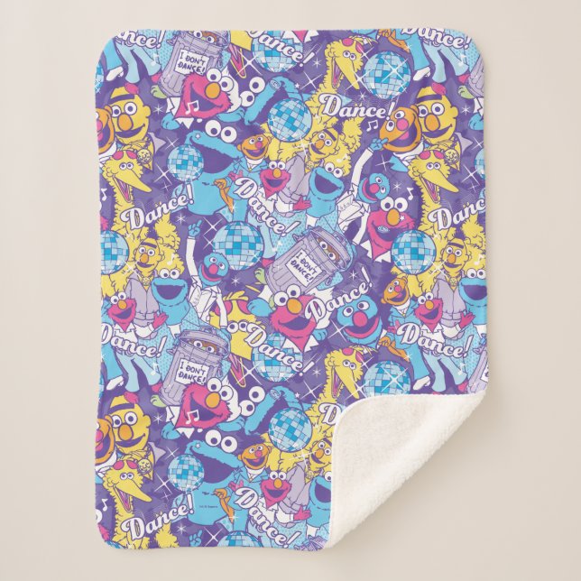 Sesamstraße | Groovy Dance Pattern Sherpadecke (Vorderseite)