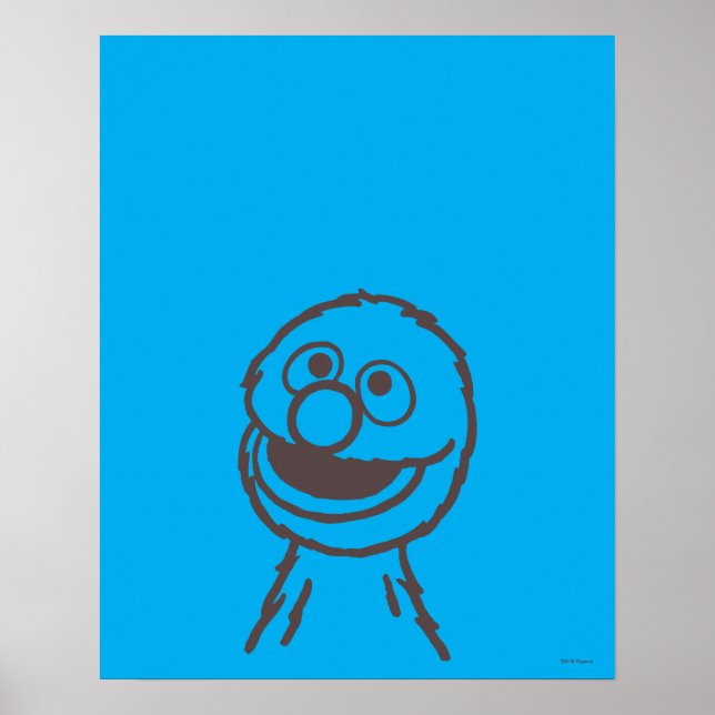 Sesamstraße | Grover Bright Poster (Vorne)