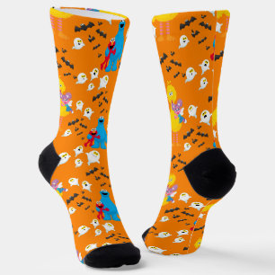 Sesamstraße Halloween Bats & Ghosts Muster Socken