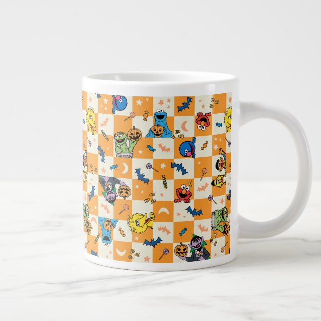 Sesamstrasse Halloween Kegelmuster Jumbo-Tasse (Rechts)