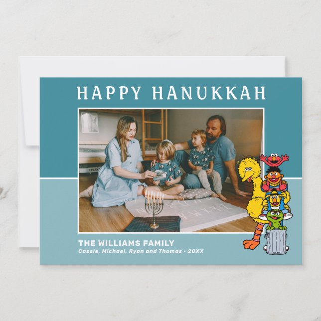 Sesamstraße | Happy Hanukkah Feiertagskarte (Vorderseite)