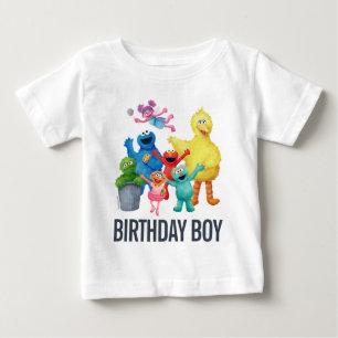 Sesamstraße-Illustration   Birthday Boy Baby T-shirt