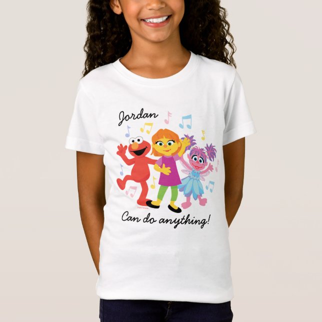Sesamstraße | Julia, Elmo & Abby Dancing T-Shirt (Vorderseite)