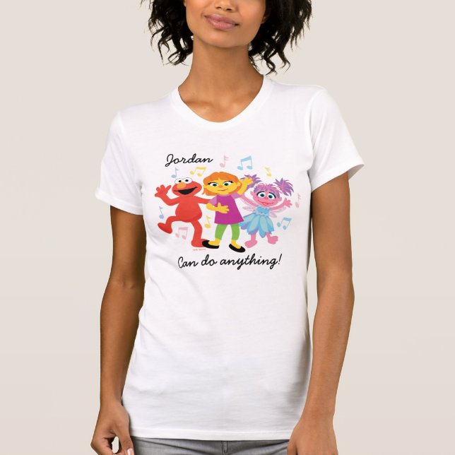 Sesamstraße | Julia, Elmo & Abby Dancing T-Shirt (Vorderseite)