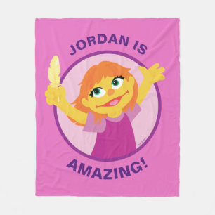 Sesamstraße Julia Holding Feather Fleecedecke