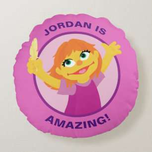 Sesamstraße   Julia Holding Feather Rundes Kissen