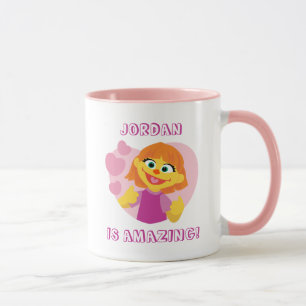Sesamstraße   Julia rosa Herz Tasse