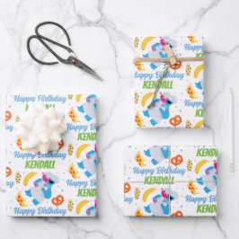 Sesamstraße Keksmonster Food Truck Geschenkpapier Set