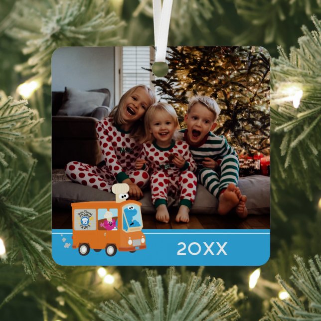 Sesamstraße | Keksmonster Food Truck Ornament Aus Metall (InSitu)