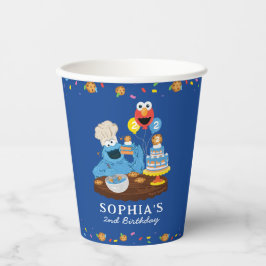 Sesamstraße | Krümelmonster Geburtstagskuchen Pappbecher