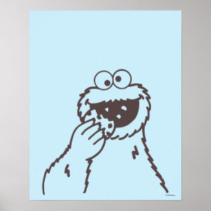 Sesamstraße Krümelmonster Poster