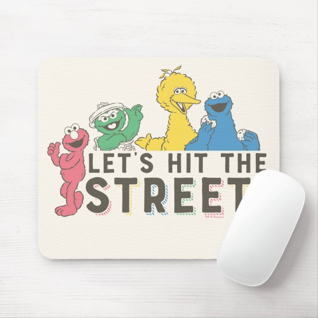 Sesamstraße | Lasst uns die Straße treffen! Mousepad (Mit Mouse)