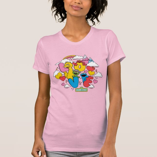 Sesamstraße | LIEBE T-Shirt (Vorderseite)