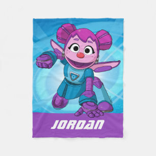 Sesamstraße   Mecha Builders Abby   Name hinzufüge Fleecedecke