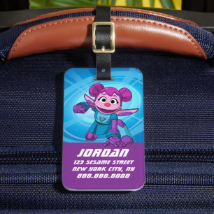 Sesamstraße   Mecha Builders Abby   Name hinzufüge Gepäckanhänger