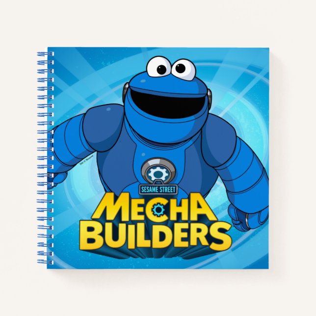 Sesamstraße | Mecha Builders Cookie in Aktion Notizbuch (Vorderseite)