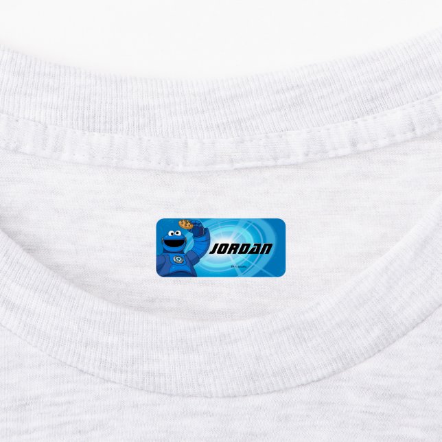 Sesamstraße | Mecha Builders Cookie Monster Etiketten (Befestigt)