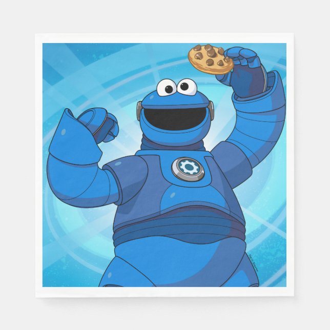 Sesamstraße | Mecha Builders Cookie Monster Serviette (Vorderseite)