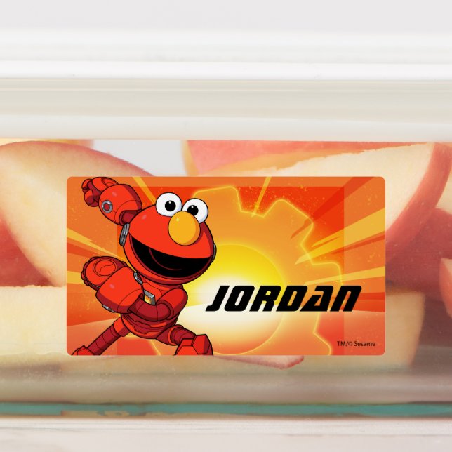 Sesamstraße | Mecha Builders Elmo Etiketten (Befestigt)