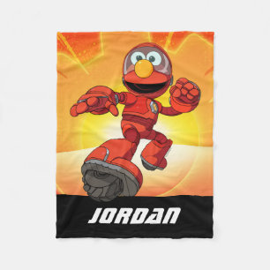 Sesamstraße   Mecha Builders Elmo   Name hinzufüge Fleecedecke