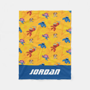 Sesamstraße   Mecha Builders   Name hinzufügen Fleecedecke