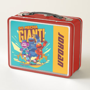 Sesamstraße   Mecha Builders   Name hinzufügen Metall Brotdose