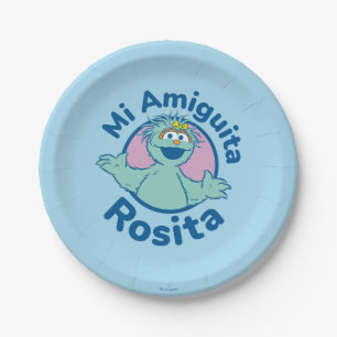 Sesamstraße Mi Amiguita Rosita Pappteller