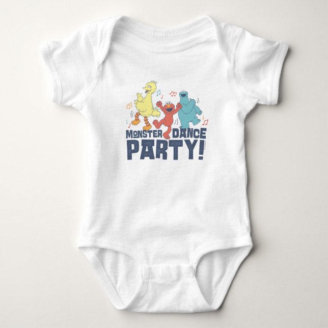 Sesamstraße | Monster Dance Party Baby Strampler (Vorderseite)