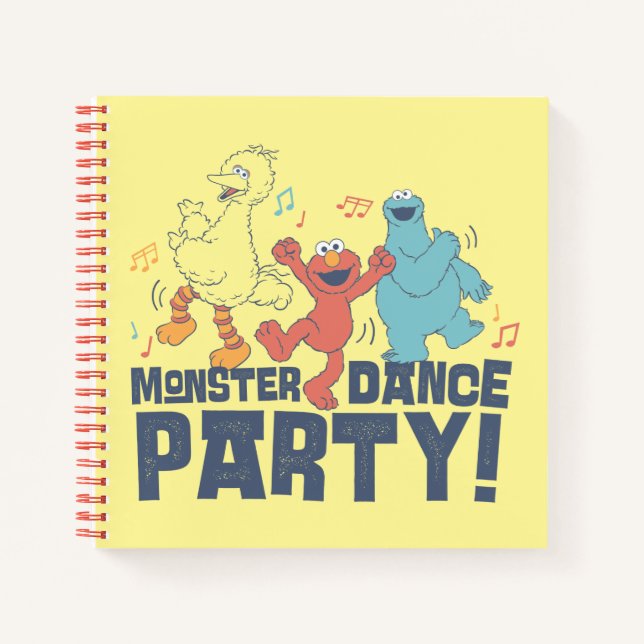 Sesamstraße | Monster Dance Party Notizbuch (Vorderseite)