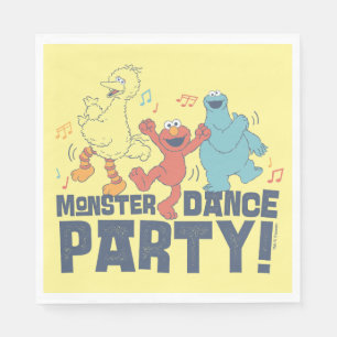 Sesamstraße Monster Dance Party Serviette
