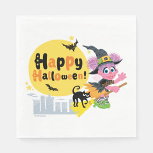 Sesamstraße Niedliches Halloween-Muster Serviette