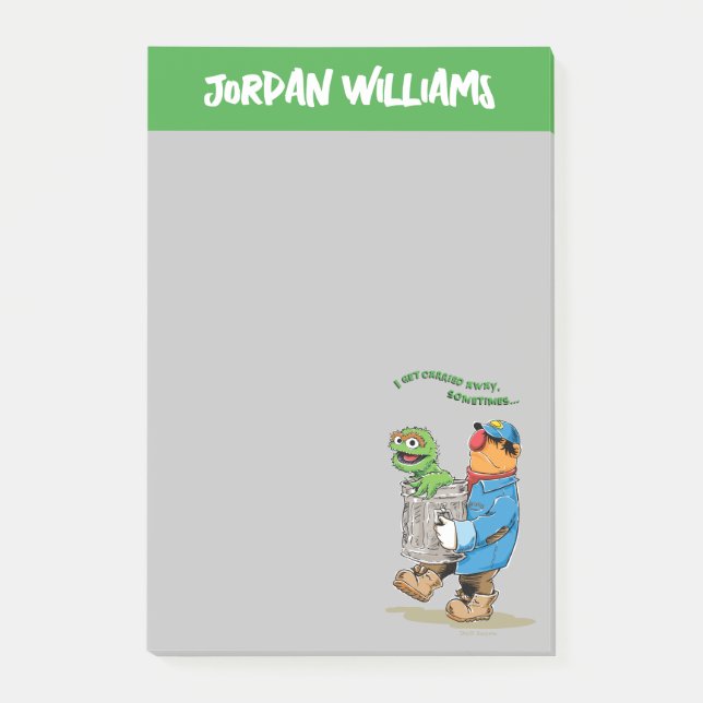 Sesamstraße | Oscar & Bruno der Müllmann Post-it Klebezettel (Vorderseite)