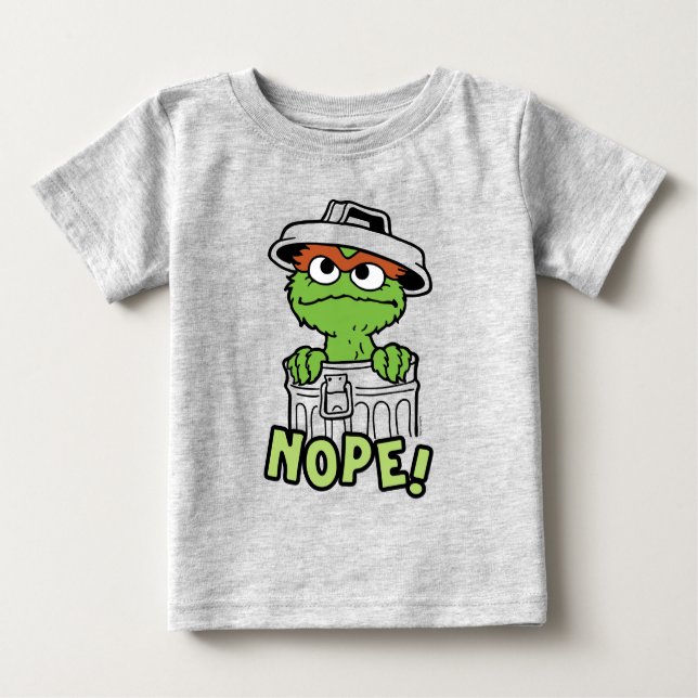 Sesamstraße | Oscar der Grouch Nope! Baby T-shirt (Vorderseite)