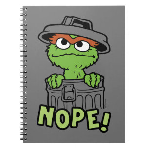 Sesamstraße Oscar der Grouch Nope! Notizblock
