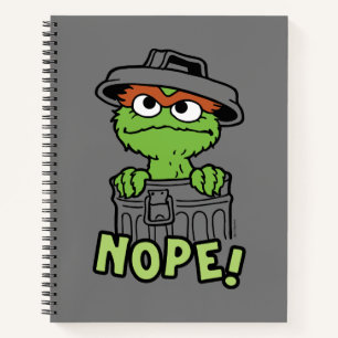 Sesamstraße Oscar der Grouch Nope! Notizbuch