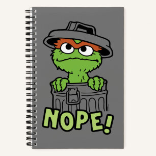 Sesamstraße Oscar der Grouch Nope! Notizbuch
