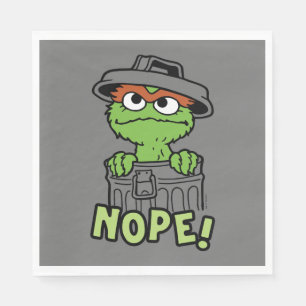 Sesamstraße Oscar der Grouch Nope! Serviette