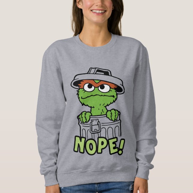 Sesamstraße | Oscar der Grouch Nope! Sweatshirt (Vorderseite)