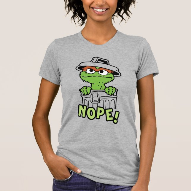 Sesamstraße | Oscar der Grouch Nope! T-Shirt (Vorderseite)