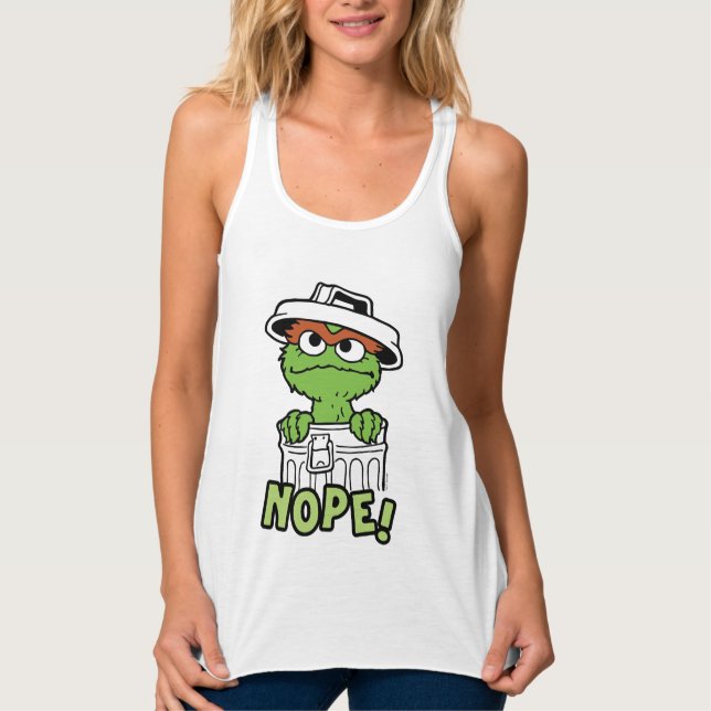 Sesamstraße | Oscar der Grouch Nope! Tank Top (Vorderseite)