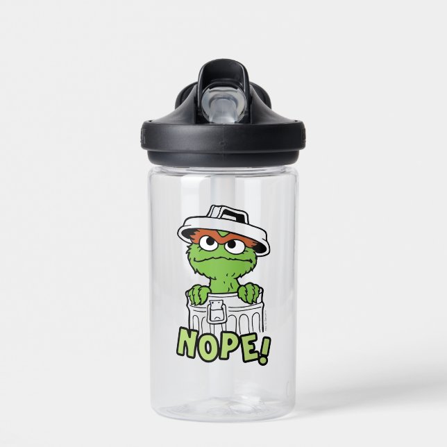 Sesamstraße | Oscar der Grouch Nope! Trinkflasche (Vorne)