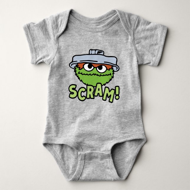 Sesamstraße | Oscar der Grouch Scram! Baby Strampler (Vorderseite)