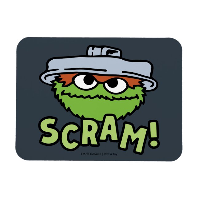 Sesamstraße | Oscar der Grouch Scram! Magnet (Horizontal)