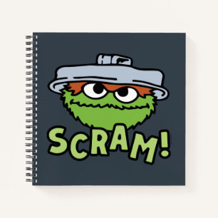 Sesamstraße Oscar der Grouch Scram! Notizbuch