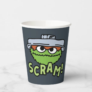 Sesamstraße Oscar der Grouch Scram! Pappbecher