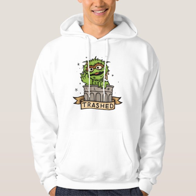 Sesamstraße | Oscar der Grouch Trashed Hoodie (Vorderseite)